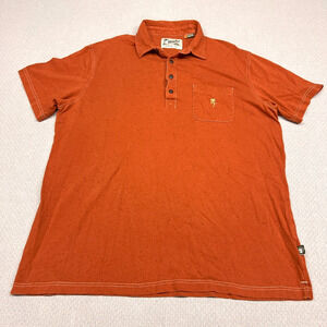 Howler Bros Polo Shirt Mens XXL Orange Speckle Embroidered Classic Casual